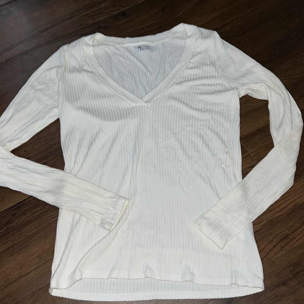 M Michael Lauren white top.